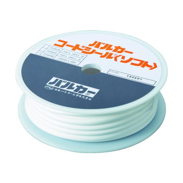 バルカー 7GS64N-120005 フランジ用シール材 コードシールソフト 断面丸型 外径Φ１２ｍｍ×長さ５ｍ 7GS64N120005