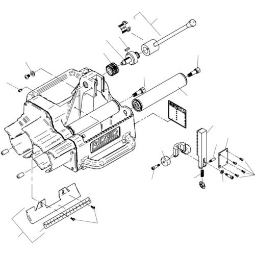 リジッド RIDGID 94907 高速管端処理機用パーツ シャフト 左ネジ リヤロール Ｆ／１２２Ｊ RIDGE Tool tr-7884265