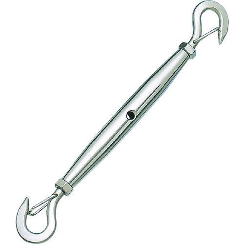 水本 A-1829 ステンレス　パイプターンバックル　外れ止め付 フック＆フック 捻子径４分 A1829の通販は