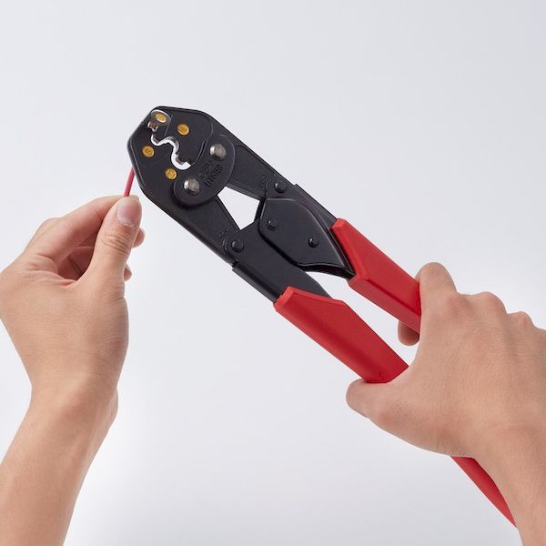 ロブテックス LOBSTER AK22A 裸圧着端子用圧着工具 使用範囲 ５．５・８・１４・２２ エビ 使用範囲 裸圧着端子用裸圧着端子用圧着工具_6