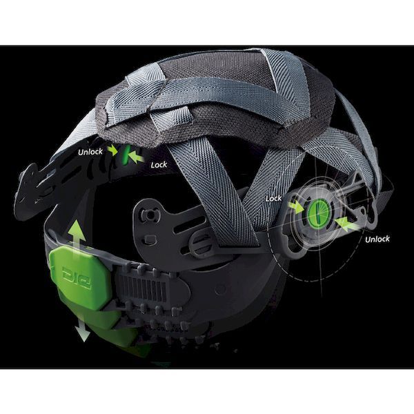 ＤＩＣ AP11EVO-CSW-HA6-KP-FG/S 透明バイザーヘルメット シールド面付 ＡＰ１１ＥＶＯ−ＣＳＷ ＫＰ フレッシュグリーン／スモークリー_3