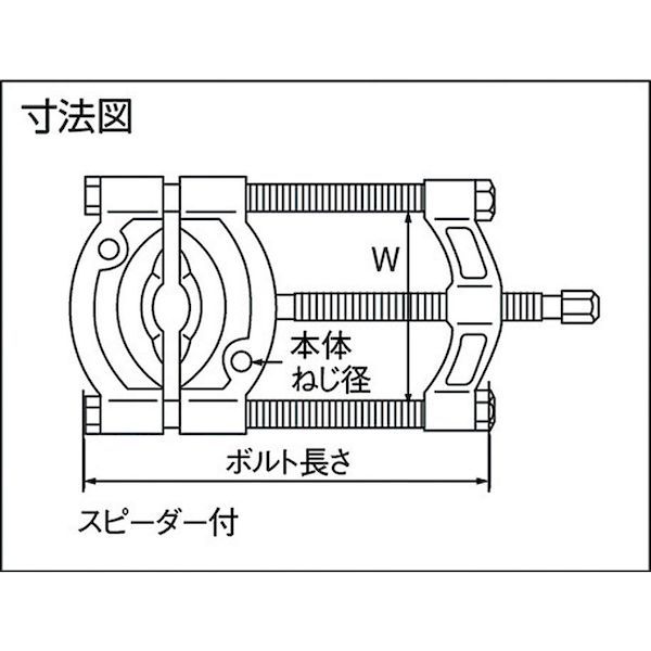 スーパーツール BS-2S ベアリングセパレータ スピーダー付 適合プーラー：ＧＬ６、ＰＰ２適合プーラー：ＧＬ６、ＰＰ２ BS2S SUPERTOOL 4_1