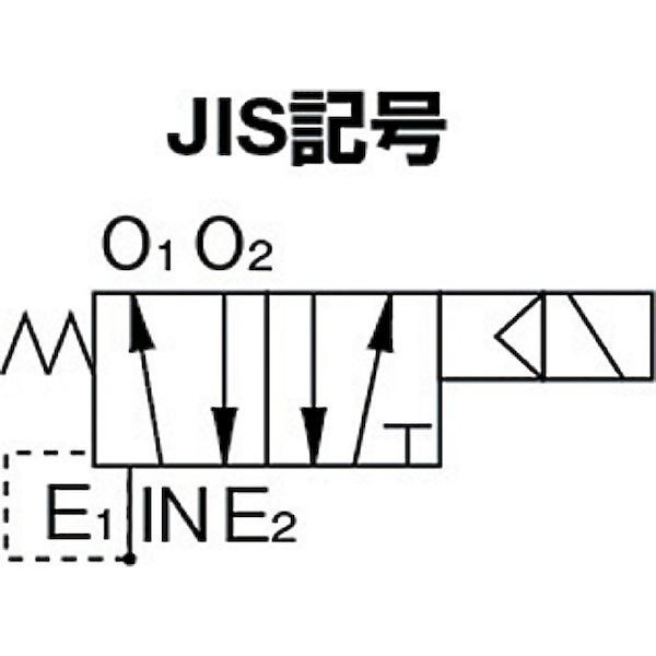 日本精器 4方向電磁弁10AAC200V7Mシリーズシングル BN7M4310E200 - 4