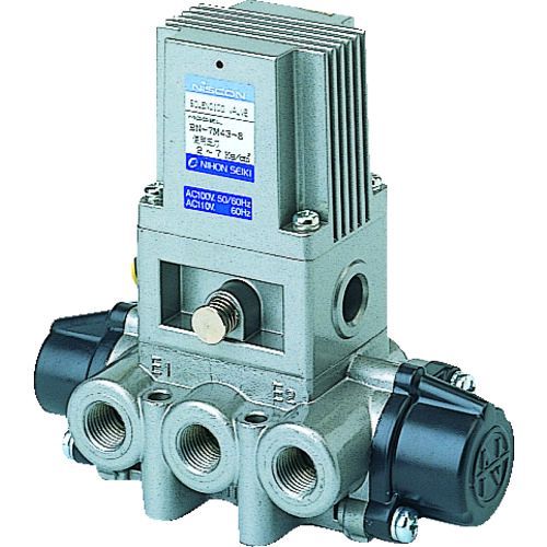 日本精器 BN-7M43-8-E100 ４方向電磁弁８ＡＡＣ１００Ｖ７ＭシリーズシングルBN7M438E100 104-551