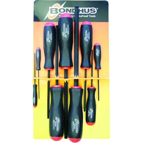 BONDHUS BSX9M ボールポイント・ドライバー セット９本組 １．５−１０ｍｍ BSX-9M 297-1551