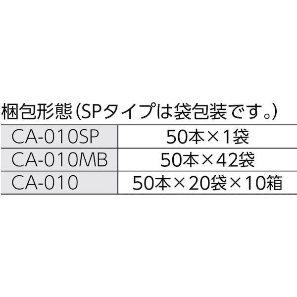 ＨＵＢＹ CA010MB 工業用綿棒 先端筒型／モーターアッセイ ＣＡ−０１０ＭＢ ２１００本入_3