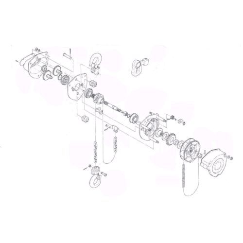 キトー  C3BA02010013 チェーンブロック マイティＭ３形 ＣＢ０２０用部品 上フック１式 C3BA020-10013