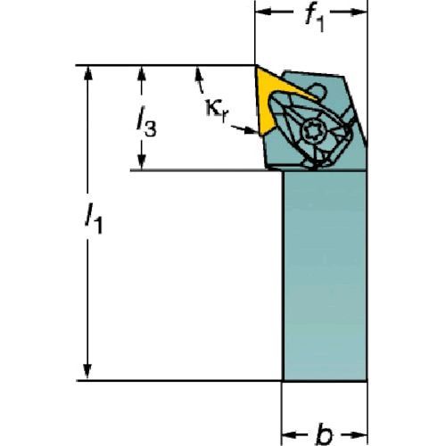 サンドビック ＳＶ DTJNL2525M16 コロターンRC ネガチップ用シャンクバイト 609-7090【キャンセル不可】の通販は