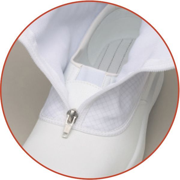 ミドリ安全 GCR1200FCAP-H-24.0 トウガード付 静電安全靴 ＧＣＲ１２００ フルＣＡＰ フード ホワイト ２４．０ｃｍｃｍ