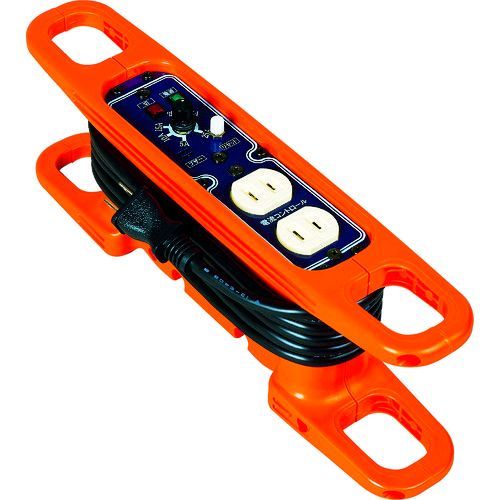日動工業 HRC032 ハンドリール 電流コントロールリール 100V 2芯×3m 黒 368-6124