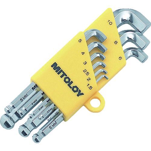 ミトロイ MITOLOY HBS900S Ｌ型ホローレンチボールポイントスタビーショートｍｍホルダー９本組 HBS-900S 294-4421