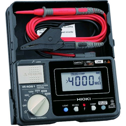 ＨＩＯＫＩ  IR405110 デジタル絶縁抵抗計 ５レンジ ＩＲ４０５１−１０
