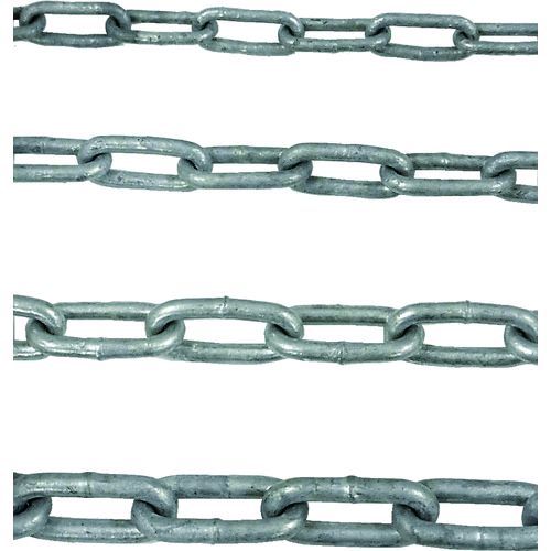 【個数：1個】 ニッサチェイン  IW48DOBU 鉄ドブメッキ溶接リンクチェイン 4．8mm×30m