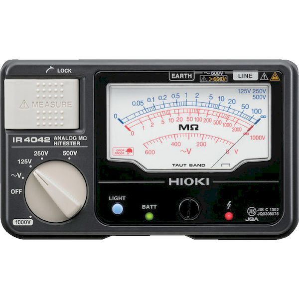 ＨＩＯＫＩ IR4042-10 アナログ絶縁抵抗計 ４レンジ ＩＲ４０４２−１０ IR404210_1