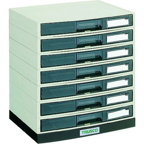 トラスコ TRUSCO LA4-S7S αレターケース Ａ４・積み重ねタイプ 横浅型７段 LA4S7S 504-6688