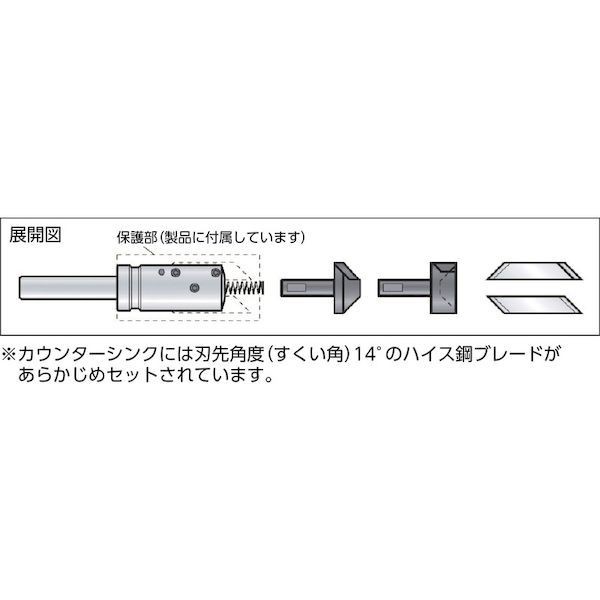 ＮＯＧＡ［KP04-090］ Ｋ３内外径用カウンターシンク９０°ＭＴ−２シャンク