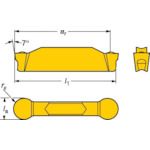 サンドビック ＳＶ N123G10400RM コロカット1 突切り・溝入れチップ 1125 609-8347【キャンセル不可】の通販は