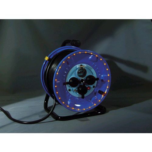 日動  NPWLEB33R 電工ドラム 防雨型ＬＥＤラインドラム 赤 漏電保護専用 ３０ｍ NPWL-EB33-R 漏電保護専用