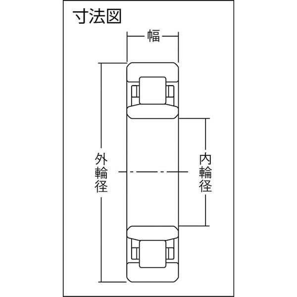 ＮＴＮ ［NU319C3］Ｄ シリンドリカル ＮＵ形 すきま大 内径９５ｍｍ外径２００ｍｍ幅４５ｍｍNU319C31260