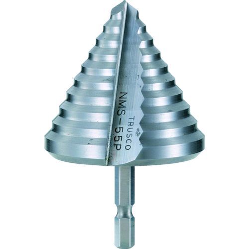 TRUSCO NMS-55P 六角軸樹脂用ステップドリル ２枚刃 ４５〜５５ｍｍNMS55P 287-1815の通販は 17,373円