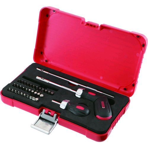 前田金属工業 ＴＯＮＥ RDS32 ラチェット式ドライバーセット ３７点セット 404-8997 トネ 1S