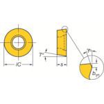 サンドビック ［RCMT3209MOH13A］ 【5個入】コロターン１０７　旋削用ポジ・チップ　Ｈ１３Ａ　超硬RCMT3209MO8716H13A