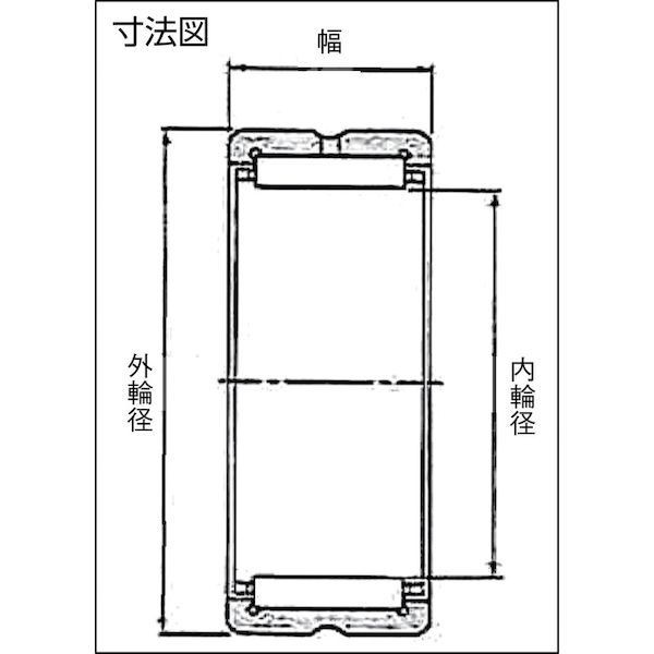 ＮＴＮ ［RNA4844］Ｆ ニードルベアリング 内輪なし 内径２４０ｍｍ外径２７０ｍｍ幅５０ｍｍRNA48441260
