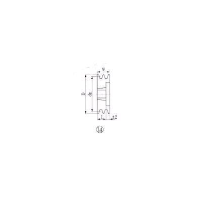エバオン ＥＶＮ SPB175-2 ブッシングプーリー SPB 175mm 溝数2 SPB1752 EVER-ON 6,078円