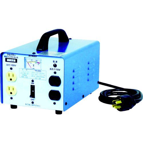日動 ［TB-200D］ 変圧器 降圧専用トラパック ２ＫＶＡ TB200D 274-2209 日動工業