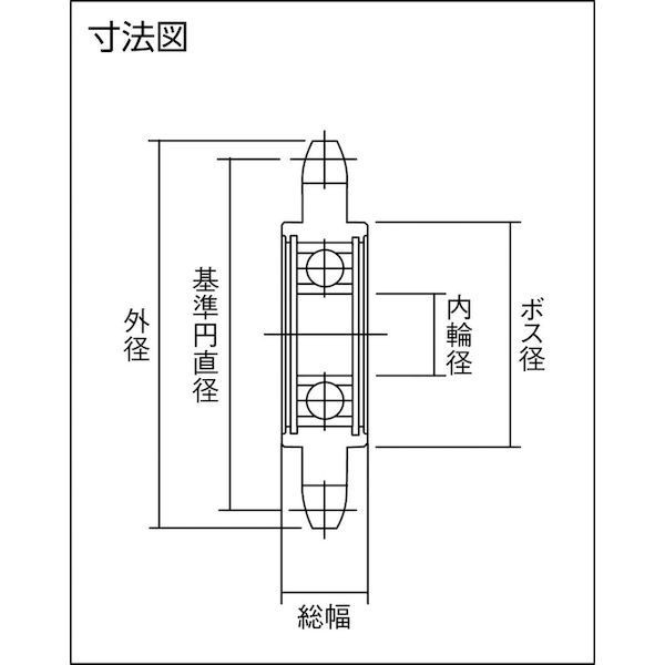 カタヤマ ［SUSID80C10D17］ ステンレスアイドラースプロケット８０