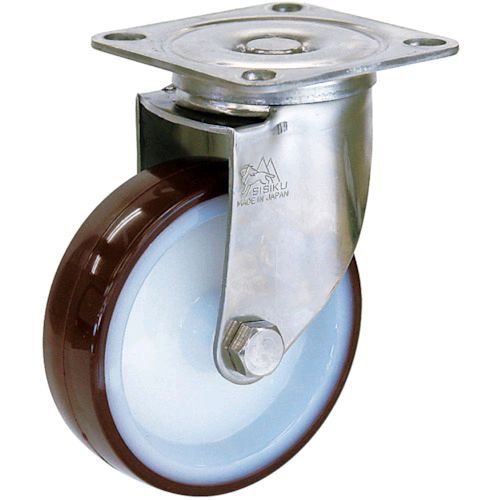 シシクアドクライス ［SUNJ-200-POTH］ ステンレスキャスター　ウレタン車輪付自在 SUNJ200POTH 353-5801