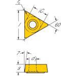 サンドビック ［TCGT06T102R-K1125］ 【10個入】コロターン１０７　旋削用ポジ・チップ　１１２５　ＣＯＡＴTCGT06T102RK87161125