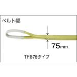 トラスコ中山 TRUSCO TPS75-30 ポリエステルスリング ＪＩＳ３等級 両端アイ形 ７５ｍｍＸ３．０ｍ TPS7530 329-0719_1