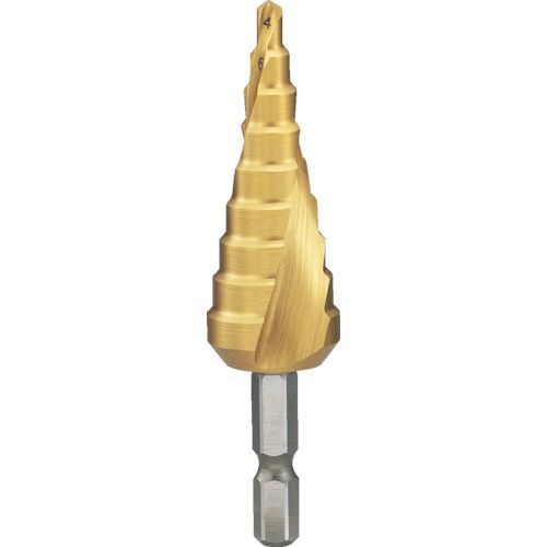 トラスコ中山 TSDSC12 六角軸ステップドリル 2枚刃チタンコーティング 4〜12mm TSDSC-12 301-7800の通販は