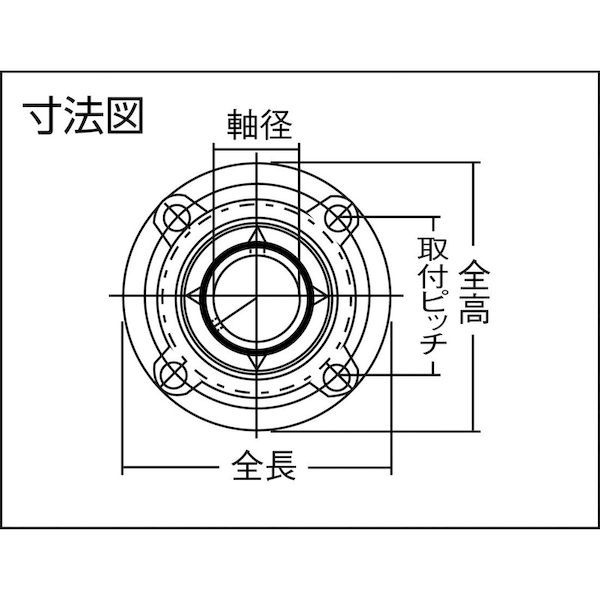 ＮＴＮ UCFC217D1 Ｇ ベアリングユニット筒穴形、止めねじ式 軸径８５ｍｍ全長２５０ｍｍ全高２５０ｍｍ UCFC217D11260 tr-8197137_1