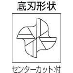 三菱Ｋ VA4MCD1400 ４枚刃バイオレット ハイススクエアエンドミルミディアム刃長 Ｍ １４ｍｍVA-4MCD1400 114-2526_1