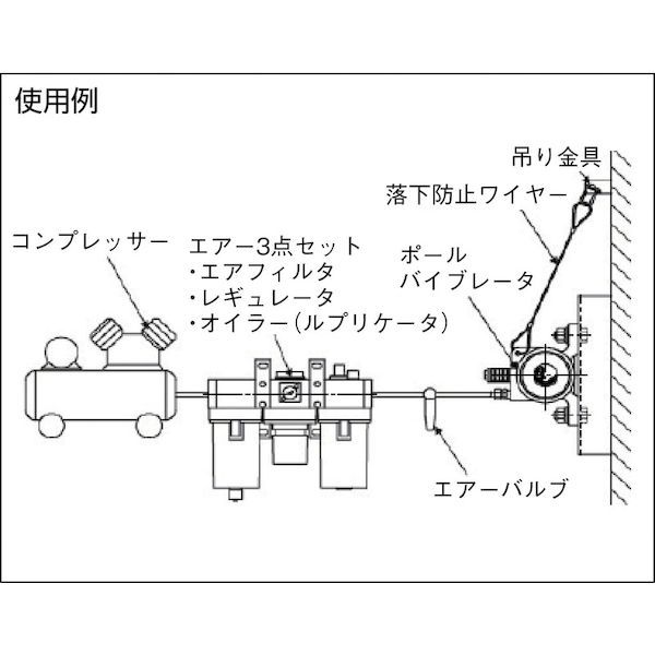 エクセン UH13A 空気式ポールバイブレータ　ＵＨ１３Ａ UH-13A 289-8659_1