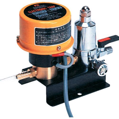 フクハラ UP155-1E ドレン排出器 電子トラップ 圧力開閉式・アンローダー式兼用 単相１００Ｖ UP1551E 311-0184