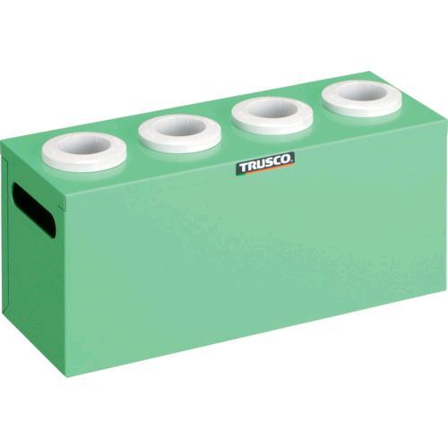 ＴＲＵＳＣＯ WNT404YG ツーリングケース ＮＴ・ＢＴ兼用 ４０用ホルダー４個 ヤンググリーン 間口３９０×奥行１４５×高さ１８８ｍｍ