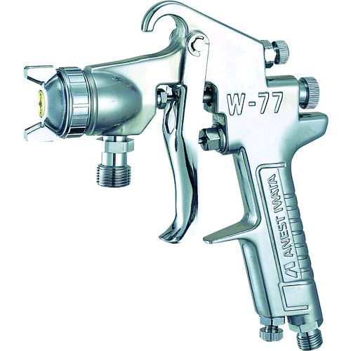 アネスト岩田 ［W770］ 中形スプレーガン 圧送式 ノズル口径 Φ１．２ 空気使用量４３０Ｌ／ｍｉｎの通販は
