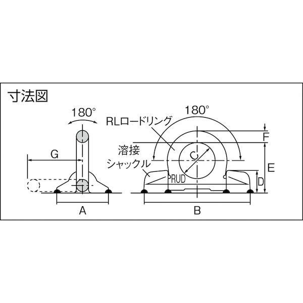 ルッドリフティングジャパン（ＲＵＤ） ［VRBS-10］溶接式リングシャックル VRBS 10の通販はau PAY マーケット  測定器・工具のイーデンキ au PAY マーケット－通販サイト