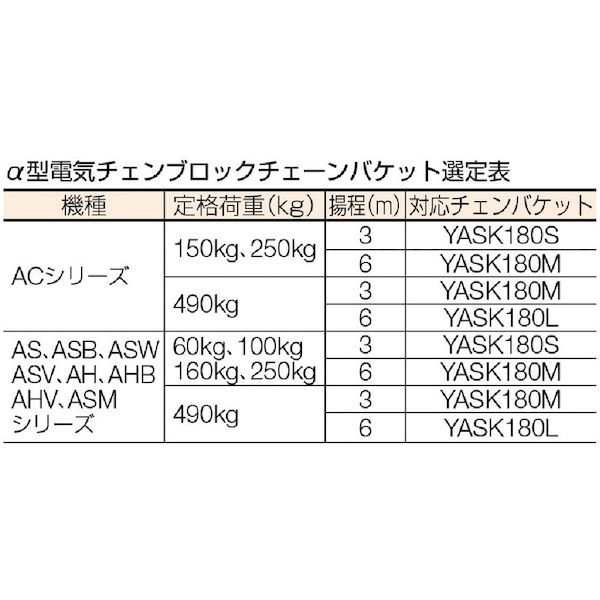 象印［YASK06008］ α用下フックセット（６０ｋｇ〜２５０ｋｇ用）の