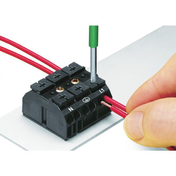 ＷＡＧＯ WTB30-5 スプリング式中継端子台　ＷＴＢシリーズ　４線式５極 １０個入 WTB305_1