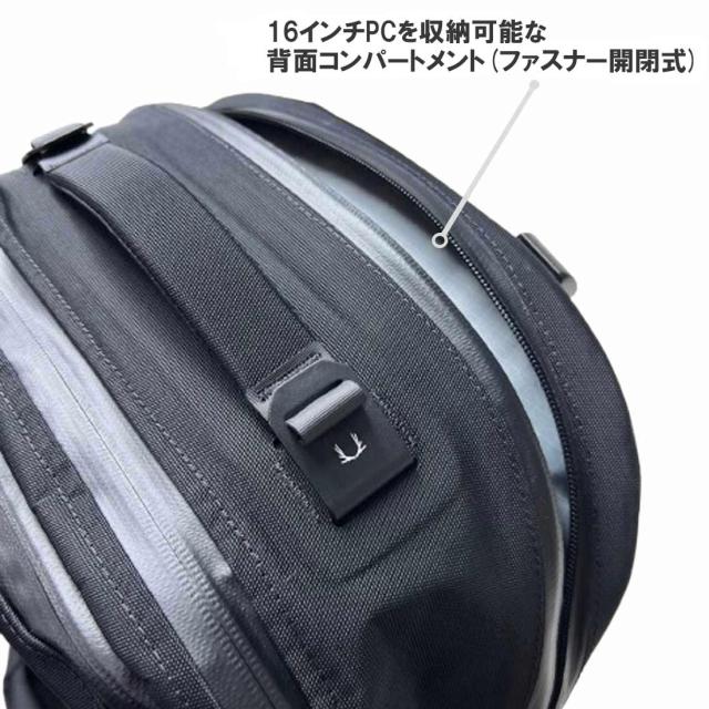 Black Ember(ブラックエンバー)シタデル バックパック デイパック リュック 多機能 PC 収納 無地 防水 はっ水 ビジネス ブラック CITADEL 25L 110001_8