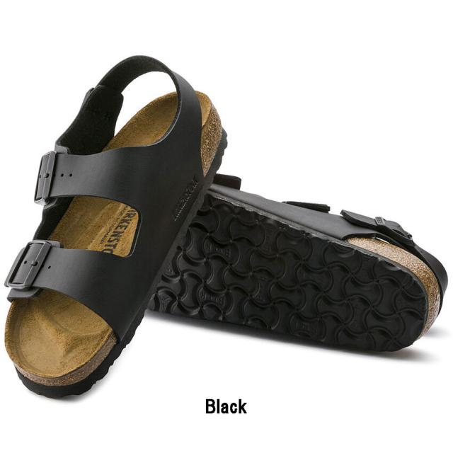 BIRKENSTOCK(ビルケンシュトック)ミラノ サンダル ビルコフロー ストラップ アンクル バックル ブラック ユニセックス ビルケン レギュラー 34791_1
