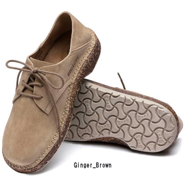 BIRKENSTOCK(ビルケンシュトック)ゲーリー スエード シューズ ジンジャーブラウン ベージュ レースアップ ユニセックス ビルケン 1017812_1