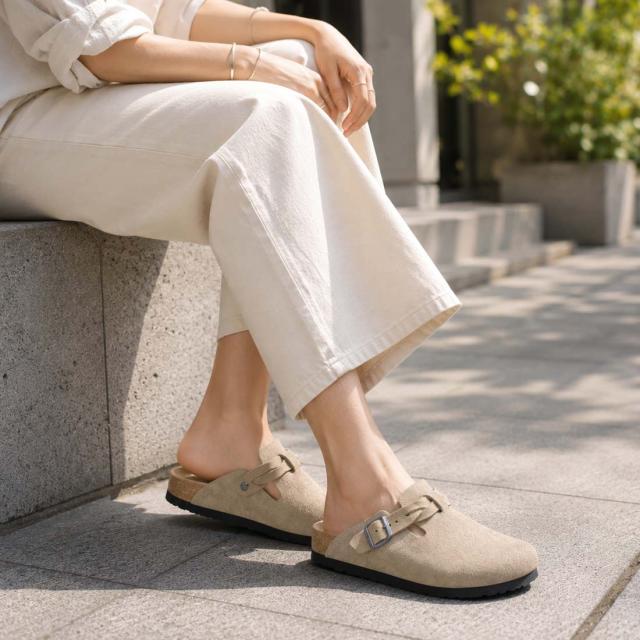 BIRKENSTOCK サボ クロッグサンダル ベージュ 38 BIRKENSTOCK サボ クロッグサンダル ベージュ 38 最終価格