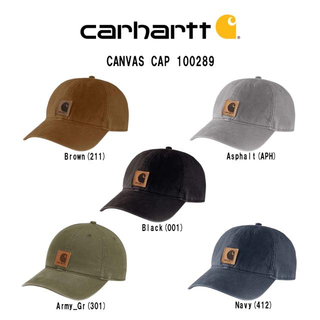 ★Carhartt★キャンバスロゴ刺繍キャップ Carhartt カーハート ロゴ刺繍 ローキャップ 帽子 ベースボール