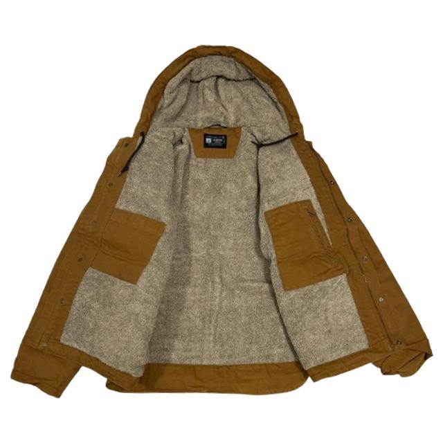 Carhartt(カーハート)ジャケット ダックジャケット ワークジャケット シェルパ 裏ボア フード付き ポケット ウォッシュドダック 防寒 メンズ 103826