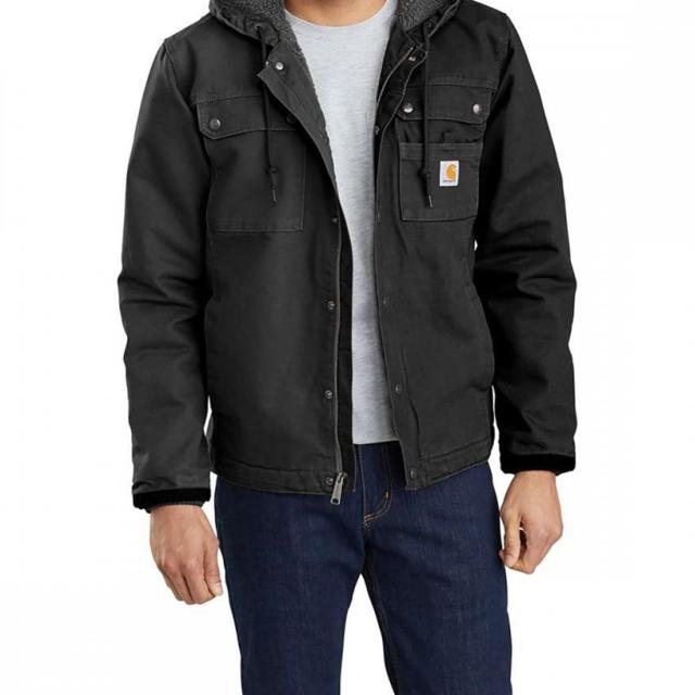Carhartt(カーハート)ジャケット ダックジャケット ワークジャケット シェルパ 裏ボア フード付き ポケット ウォッシュドダック 防寒 メンズ 103826